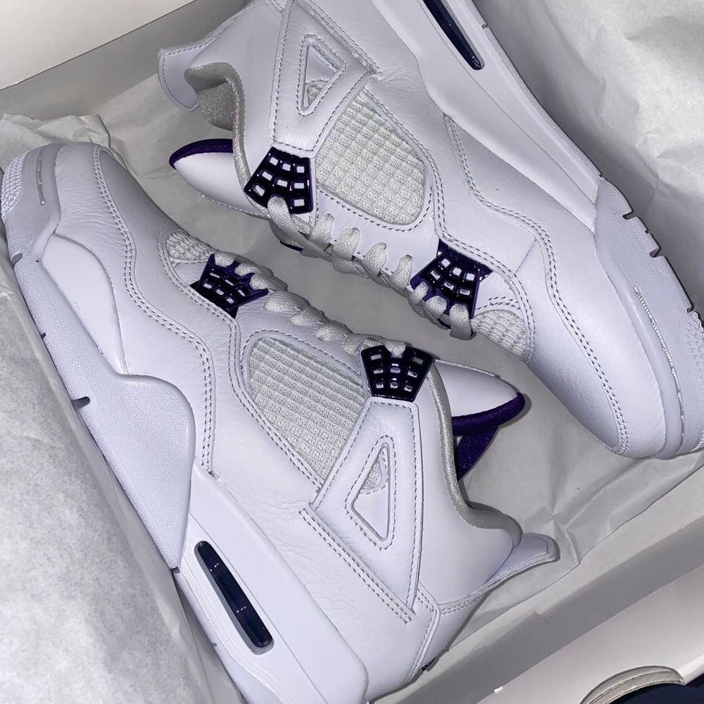 Air Jordan 4s Metallic Purple 8 MENS/9.5 WOMENS